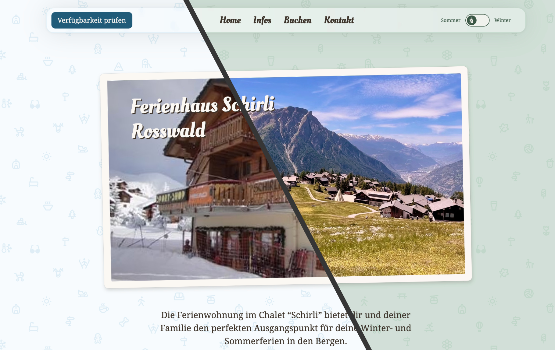 Screenshot of website schirli-rosswald.ch